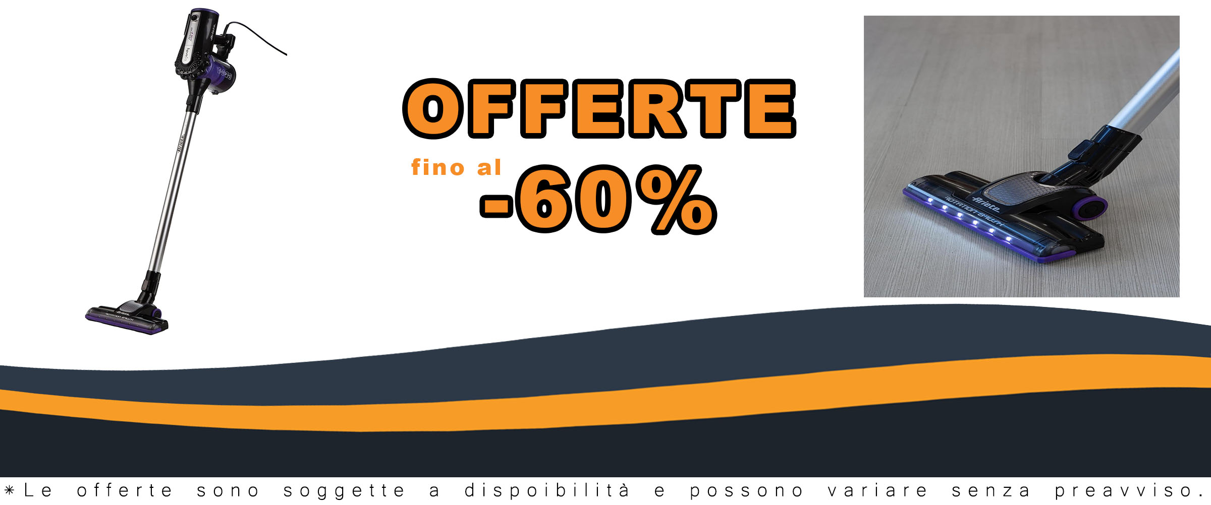 Scopa elettrica Ariete Handy Force RBT 2359 in grigio e lilla, ideale per la pulizia quotidiana di pavimenti duri e tappeti a pelo corto