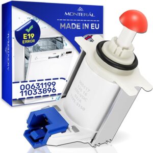 Valvola di Scarico per Lavastoviglie compatibile con Bosch, Neff e Siemens, risolve l'errore E19 con garanzia di 10 anni.