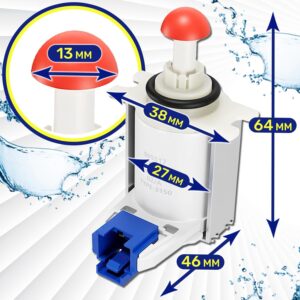 Valvola di Scarico per Lavastoviglie compatibile con Bosch, Neff e Siemens, risolve l'errore E19 con garanzia di 10 anni.