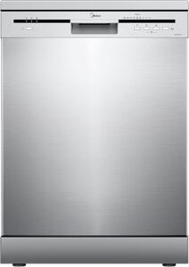 Lavastoviglie Midea MFD60S121X-IT in inox con 12 coperti, 6 programmi di lavaggio e funzione mezzo carico