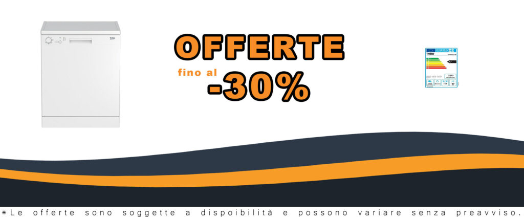 Lavastoviglie Beko DFN05211W libera installazione, 12 coperti, classe A+, vista frontale e laterale del prodotto.