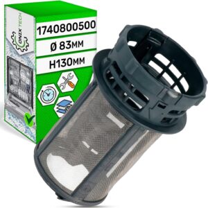 Filtro setaccio per lavastoviglie compatibile con Beko, Whirlpool e Indesit, con garanzia di 5 anni.