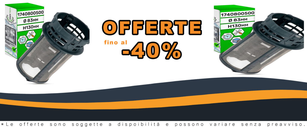 Filtro setaccio per lavastoviglie compatibile con Beko, Whirlpool e Indesit, con garanzia di 5 anni.
