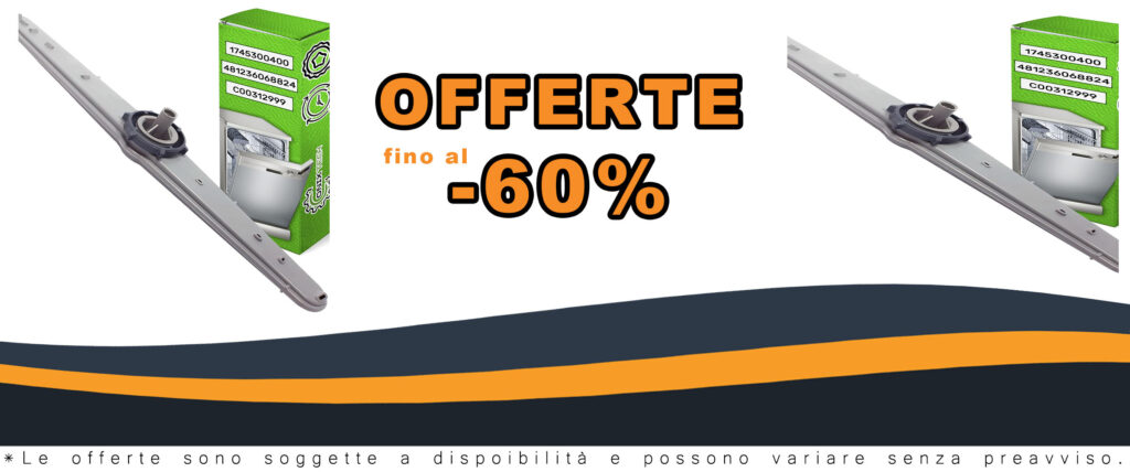 Braccio di spruzzo superiore ONIX TECH per lavastoviglie Beko, Whirlpool e Indesit, con codice originale 1745300400