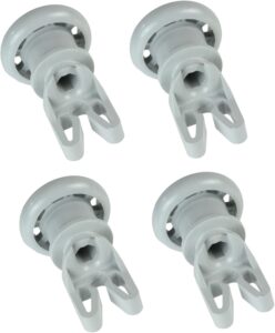 Set di 4 ruote Beko per cestello superiore della lavastoviglie, compatibilità universale  