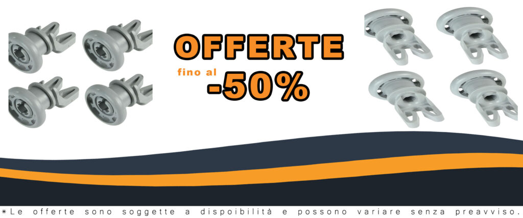 Set di 4 ruote per cestello superiore della lavastoviglie Beko, facile da installare e resistente, ideale per una sostituzione economica.