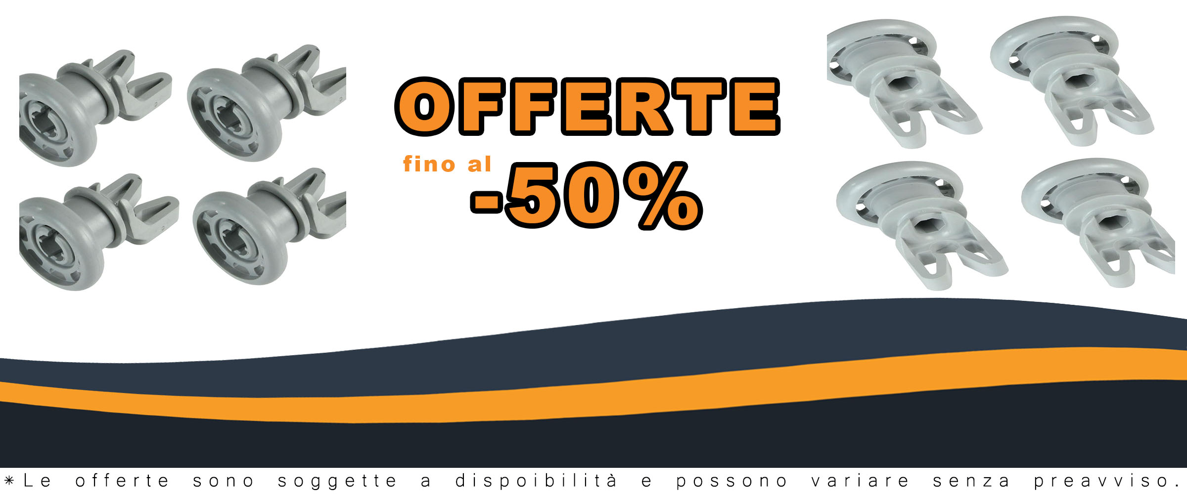 Set di 4 ruote per cestello superiore della lavastoviglie Beko, facile da installare e resistente, ideale per una sostituzione economica.