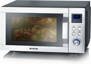 SEVERIN Forno a Microonde 3 in 1 con grill, aria calda e grande capacità, perfetto per ogni cucina.