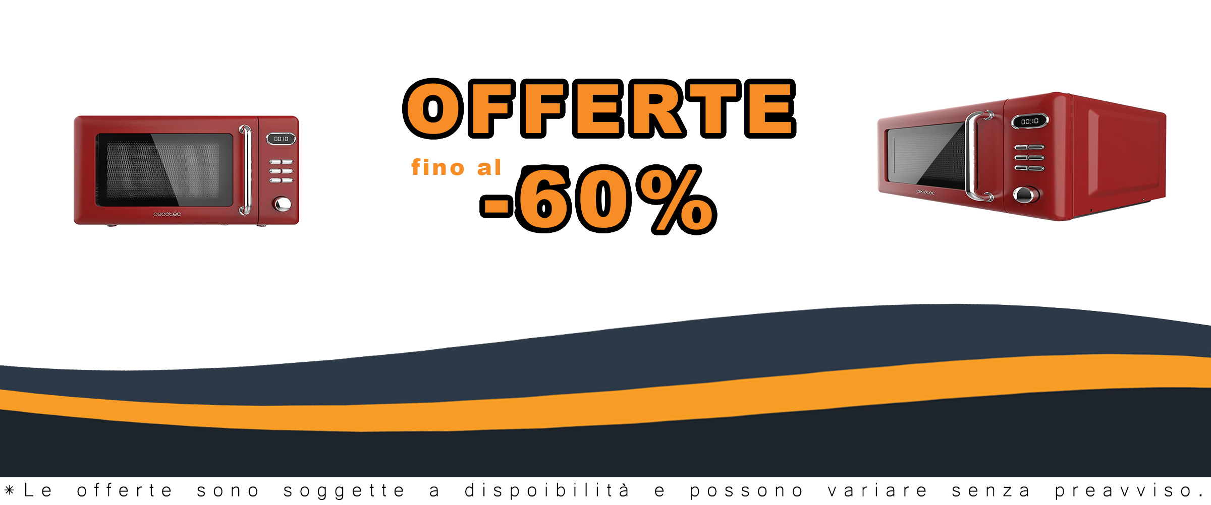 Microonde Cecotec Proclean 5110 Retro Red, 700W, design vintage rosso, 8 programmi e modalità sbrinamento