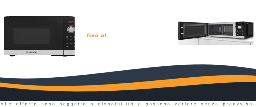 Microonde BOSCH FFL023MS2, modello con classe energetica B, ideale per riscaldare e cucinare piatti velocemente con un design elegante.