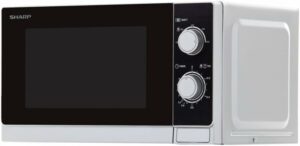Microonde Sharp R200INW 20 litri, controllo meccanico e potenza 800 W, colore argento  