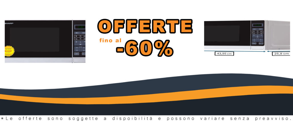 Sharp R-242 WW forno a microonde con design compatto e classe energetica A+++