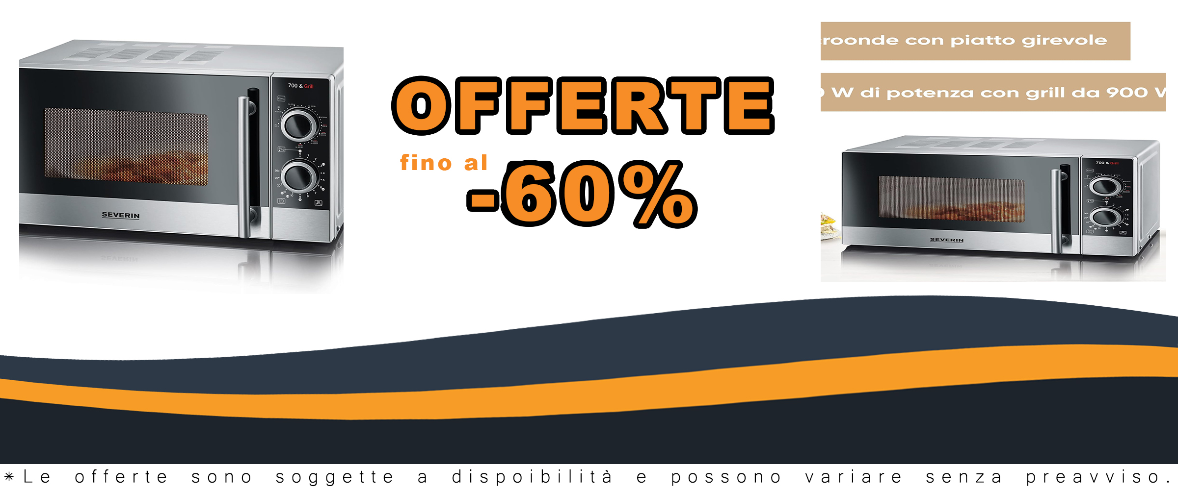 Forno microonde Severin MW 7874 con potenza grill 900 W e design elegante in argento, perfetto per ogni cucina.