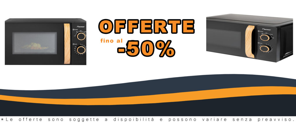 Microonde Bestron 700 Watt con 5 livelli di potenza e piatto girevole da 25,5 cm, ideale per ogni cucina.