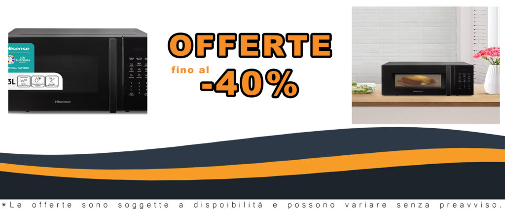 Forno microonde Hisense nero con display LED e funzione grill