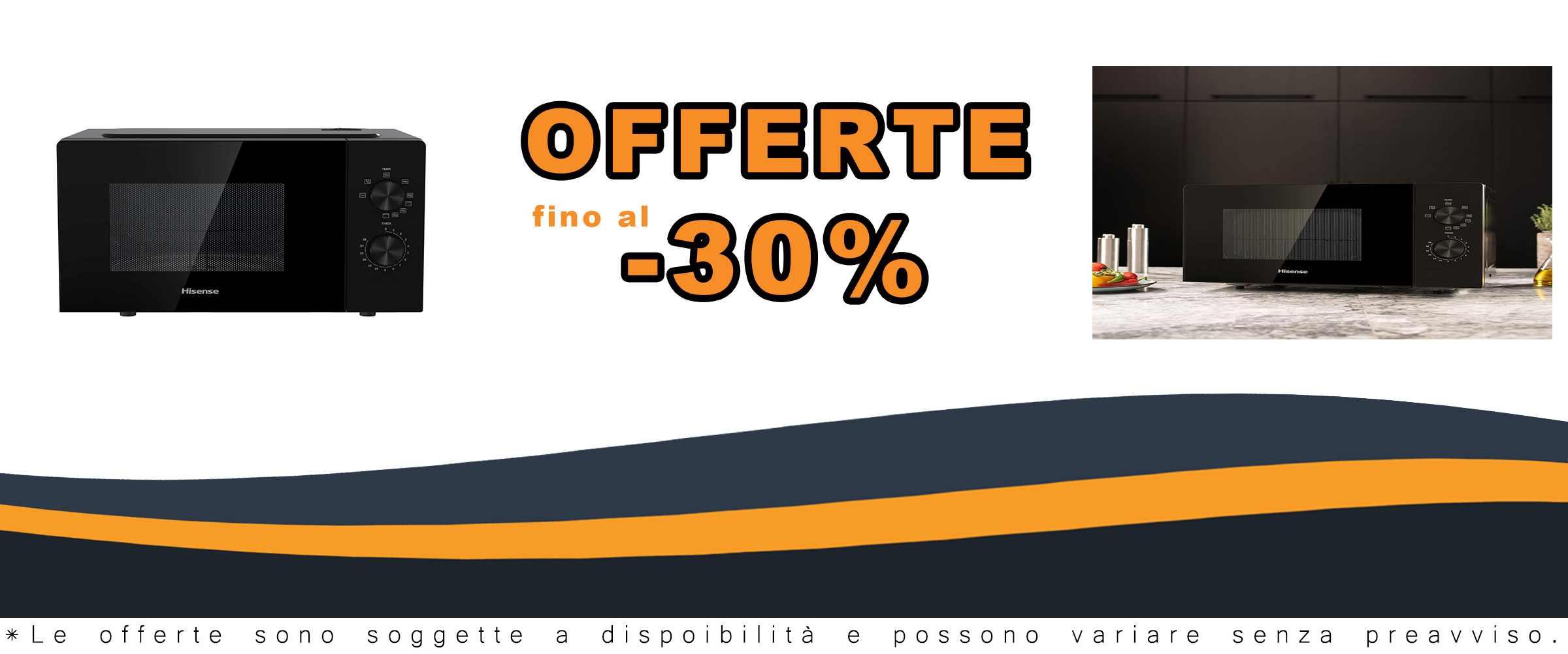 Hisense H20MOBP1G Microonde con Grill, Capacità 20L, 700W di potenza, 900W con Grill, finitura nera