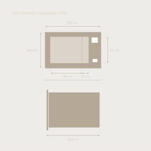 Microonde integrabile EVVO Mi30 Black con design elegante e funzionalità avanzate