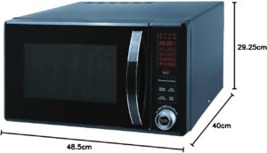 Forno a Microonde Combinato WeGeek 1000 W Grill, 800 W Microonde, 25 litri, Nero, in uso in cucina