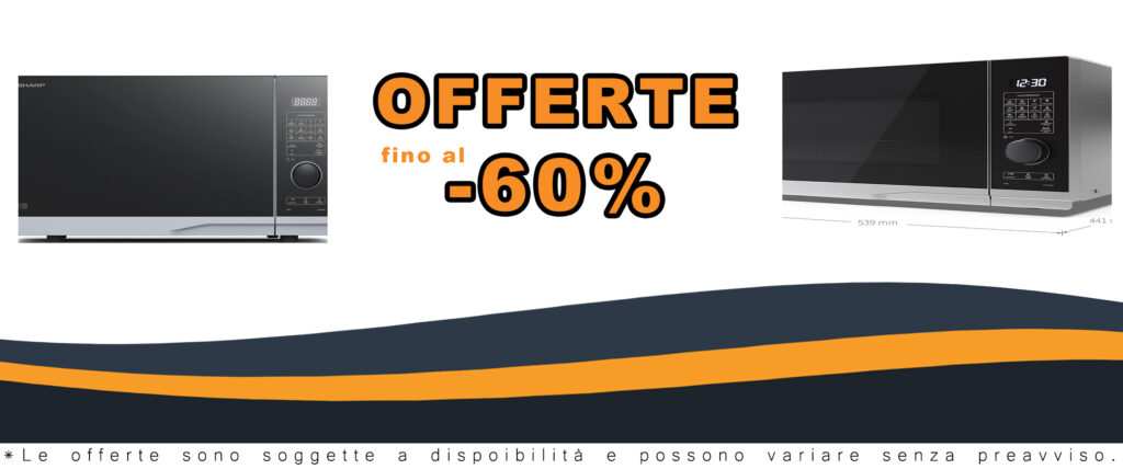 Forno a microonde SHARP PG284AES in argento con funzione grill e scongelamento
