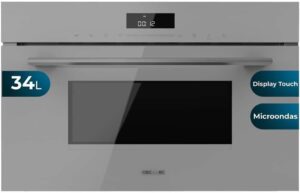 Cecotec Forno a Microonde Bolero Hexa MW703800 Glass Grey, 1450W, Capacità 34L, Modalità Grill e Scongelamento