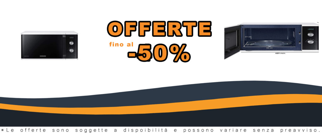 Microonde Samsung MW3500 MS23K3614AW/EG bianco con 800 W di potenza e interno in ceramica smaltata antigraffio