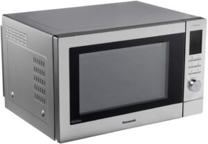 Panasonic NN-CD87 - Forno a microonde combinato in acciaio inox con aria calda e grill, 1000 Watt, 34 litri.