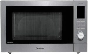 Panasonic NN-CD87 - Forno a microonde combinato in acciaio inox con aria calda e grill, 1000 Watt, 34 litri.