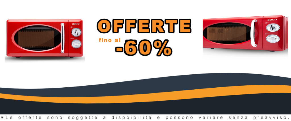Microonde SOGO SS-890-R Stile Retrò Rosso 700W 20 Litri