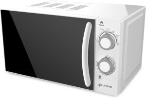 Microonde Grunkel EU048800170022 in alluminio, con potenza di 700 W e capacità di 20 litri