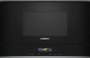 Siemens BE732L1B1 iQ700 - Microonde da incasso con funzione grill e tecnologia inverter per una cottura perfetta.