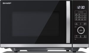 Forno a microonde SHARP QG254AEB con grill e funzione scongelamento, colore nero  