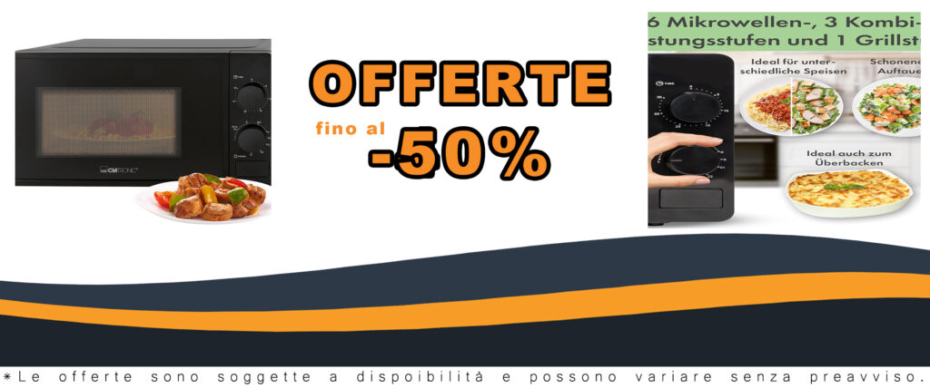 Microonde Clatronic MWG792 con vano cottura 20L, funzione grill e piatto girevole da 24,5 cm