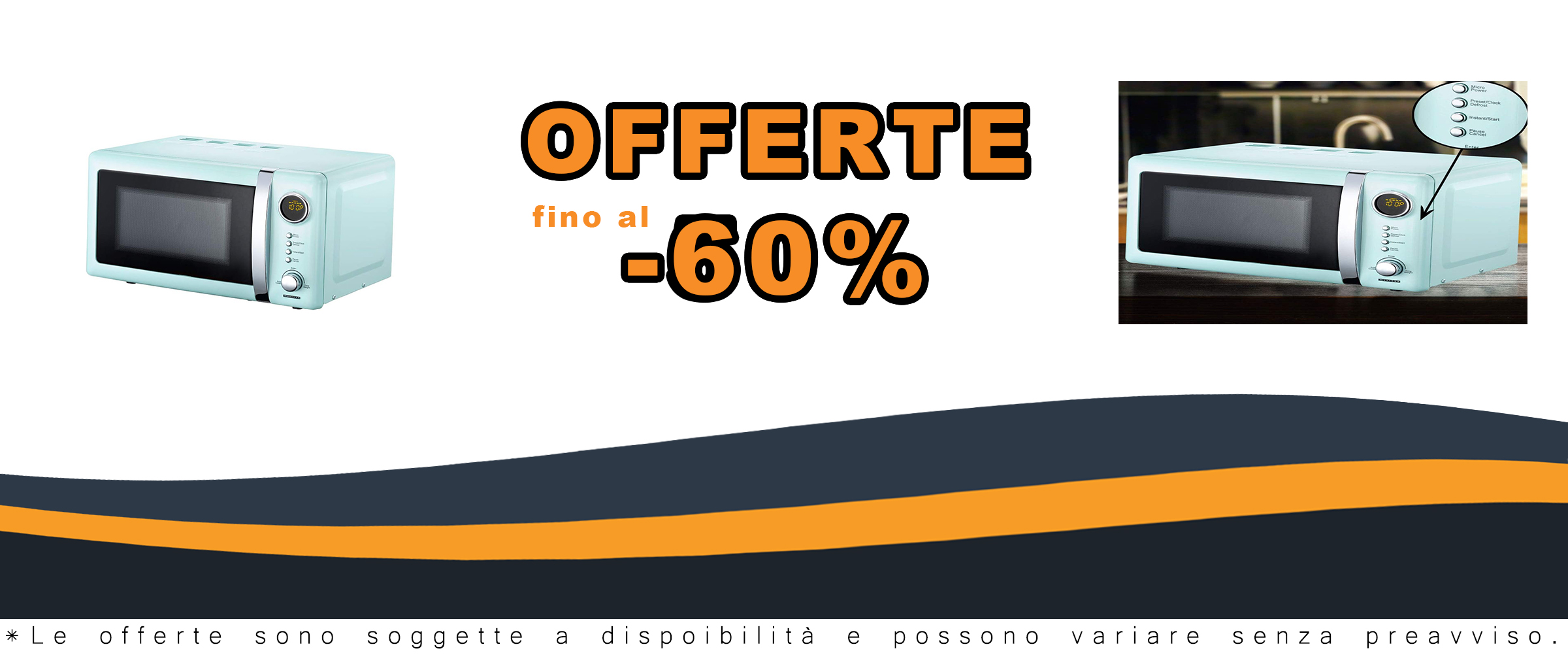 Forno a Microonde Melissa 16330110 in stile retrò con cassa in metallo color menta, 700 Watt di potenza e capacità di 20 litri.