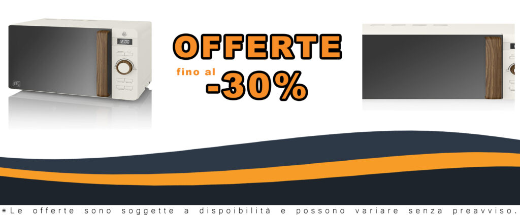 Microonde Swan SM22036LWHTN con 6 livelli di potenza e piatto girevole in vetro, colore bianco
