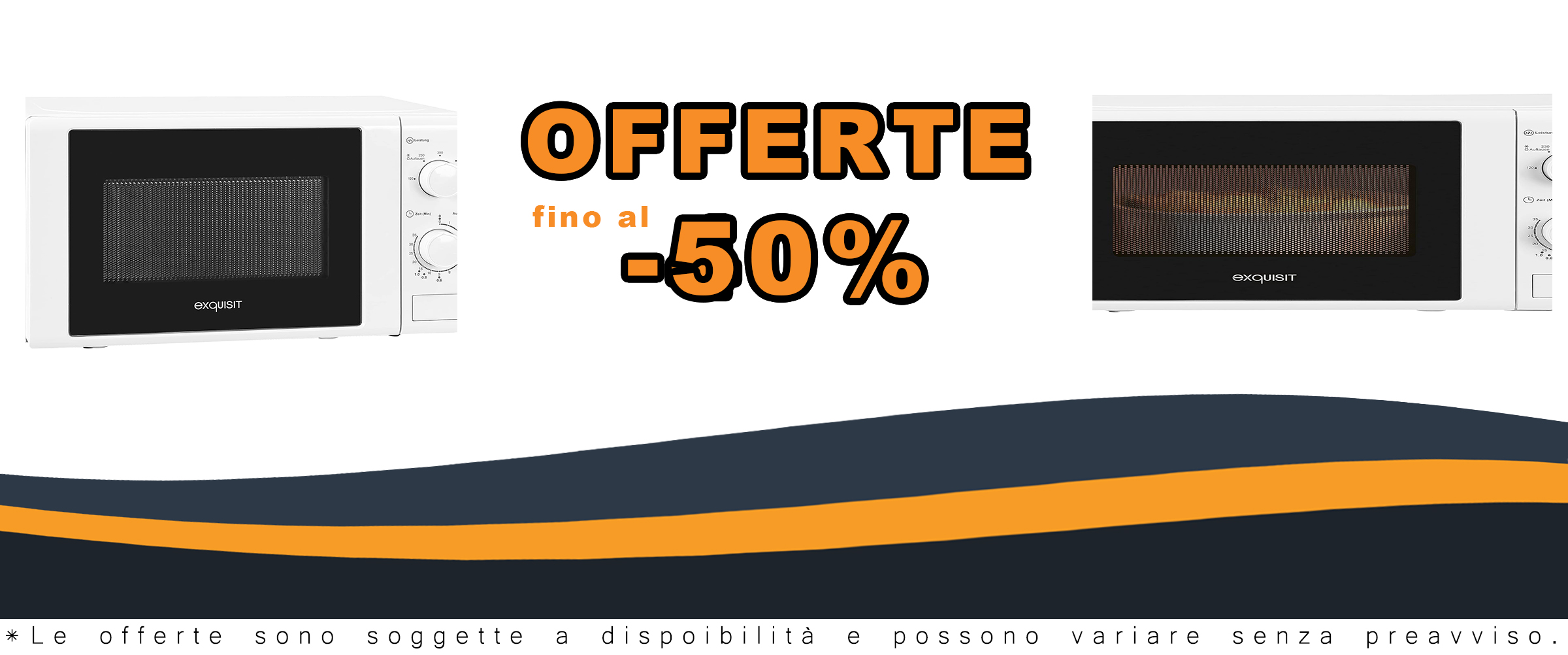 Microonde Exquisit® 20L, 700W, colore bianco con piatto da 25,5 cm, vista da lato