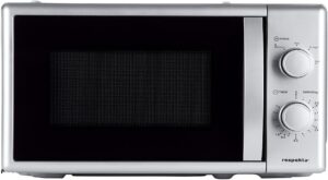 Respekta Forno a Microonde da Incasso 700 Watt, colore argento, ideale per cucine moderne e compatte.