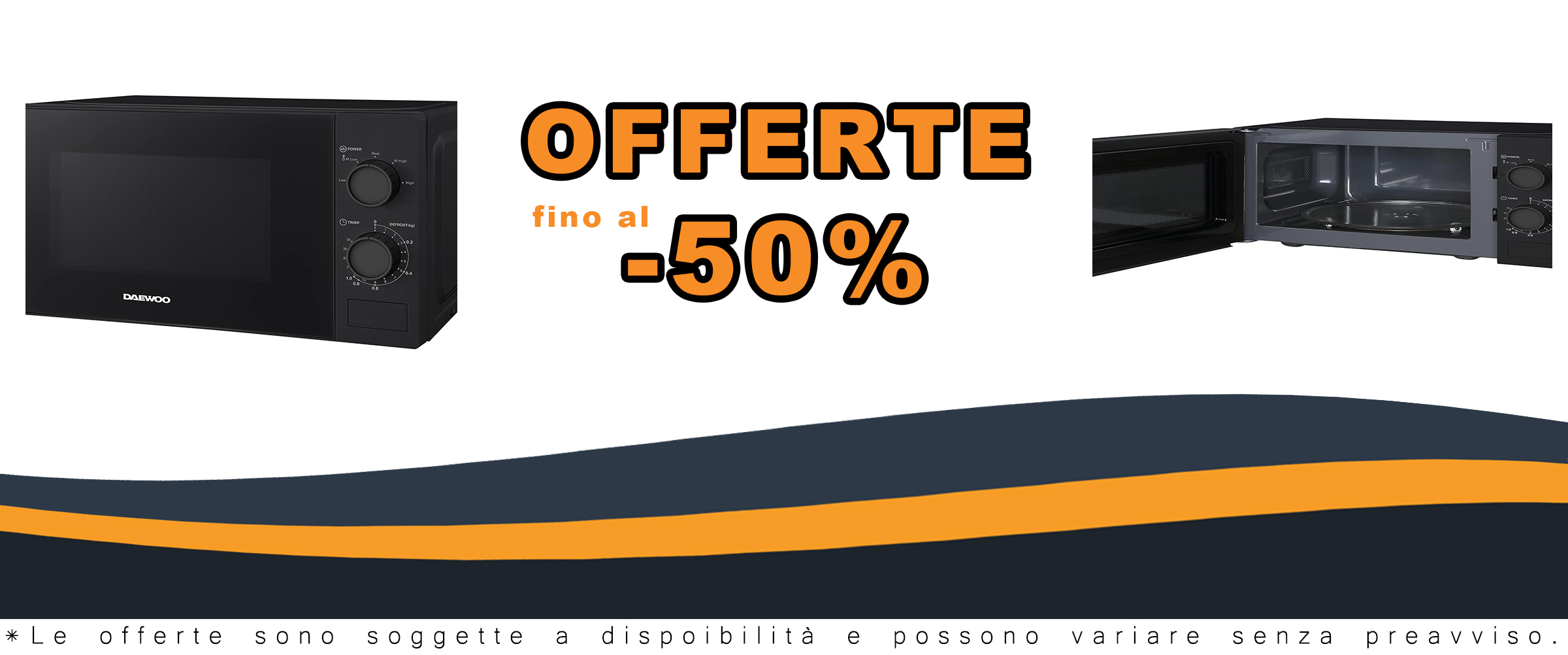 Microonde Daewoo MMF0S20T0B002 nero 20L 700W con sicurezza bambini  