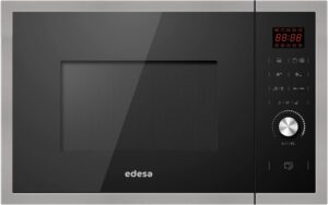Edesa EMW-2530-IG XBK Incasso Microonde con Grill 25L 900W Nero, design elegante, funzionalità avanzata