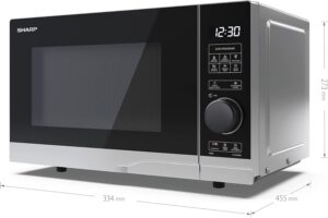Microonde SHARP PS204AES argento con funzione scongelamento e 10 livelli di potenza  