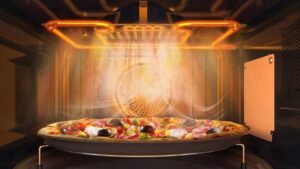 Samsung MC32K7055CT/EC, forno microonde con grill e funzione forno fino a 200°C, nero e grigio