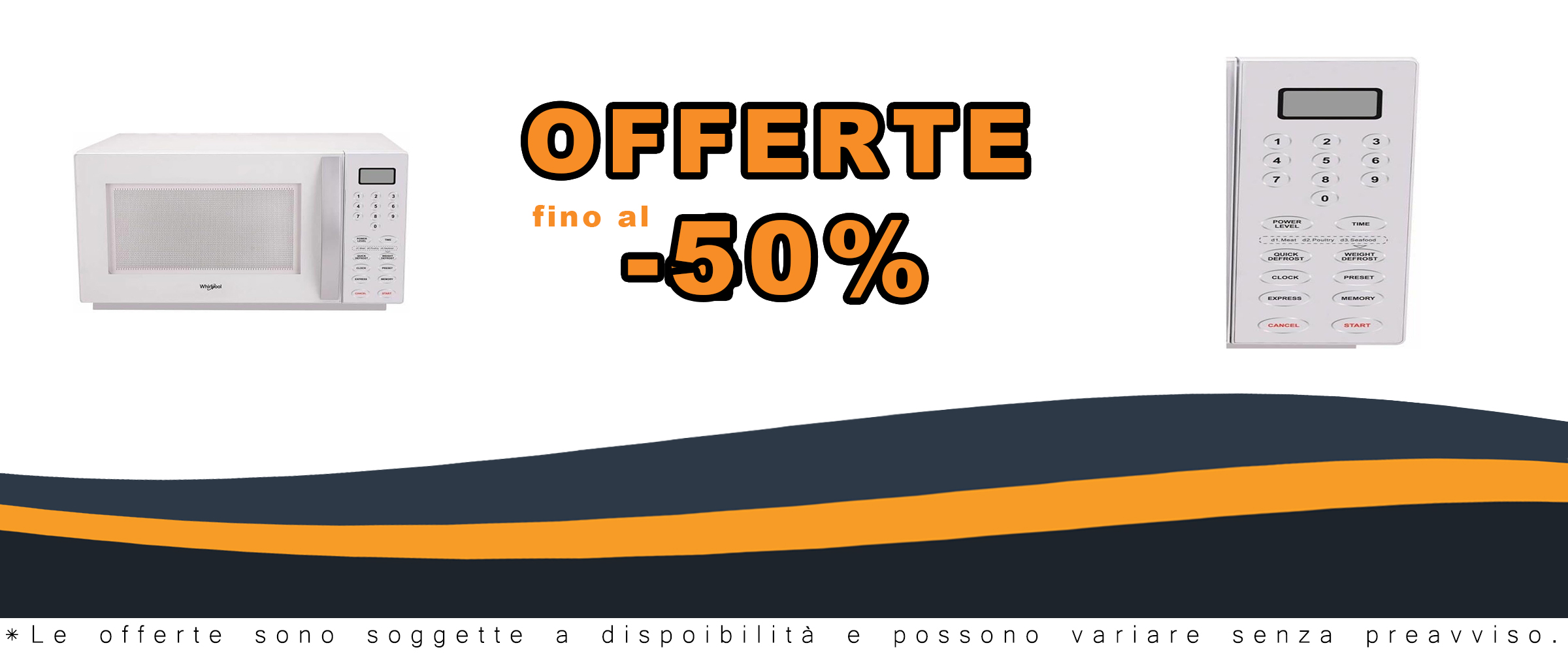 Microonde WHIRLPOOL MWO609WH – Capienza 30 litri e design moderno  