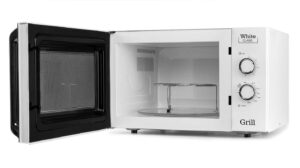 Microonde Orbegozo MIG 3021 con grill, capacità 30L e timer, ideale per cucinare in modo rapido e versatile.