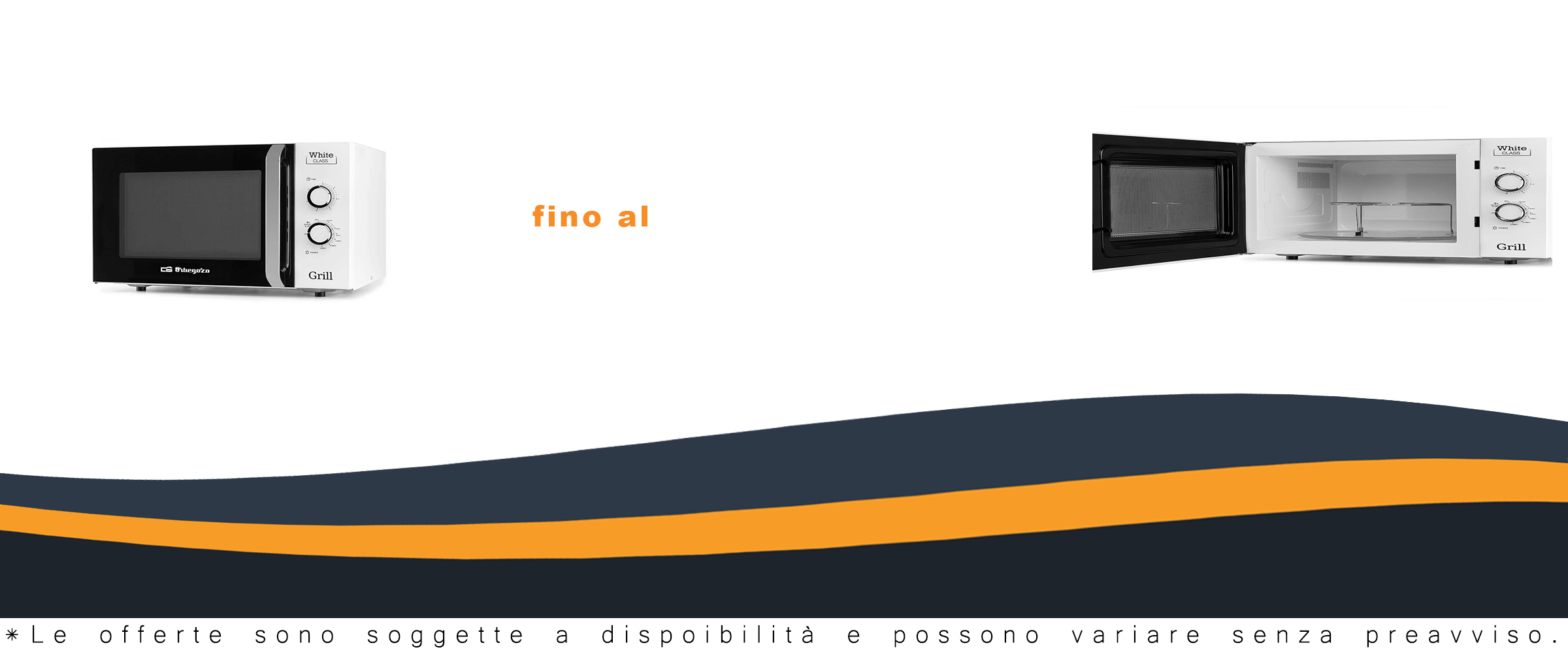 Microonde Orbegozo MIG 3021 con grill, capacità 30L e timer, ideale per cucinare in modo rapido e versatile.