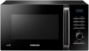 Samsung MG23H3125NK/EC – Forno a microonde nero con grill e interno in ceramica, ideale per cottura e riscaldamento rapido.
