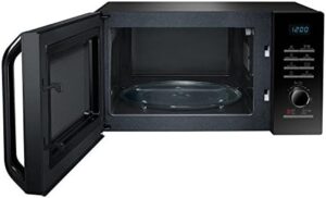 Samsung MG23H3125NK/EC – Forno a microonde nero con grill e interno in ceramica, ideale per cottura e riscaldamento rapido.