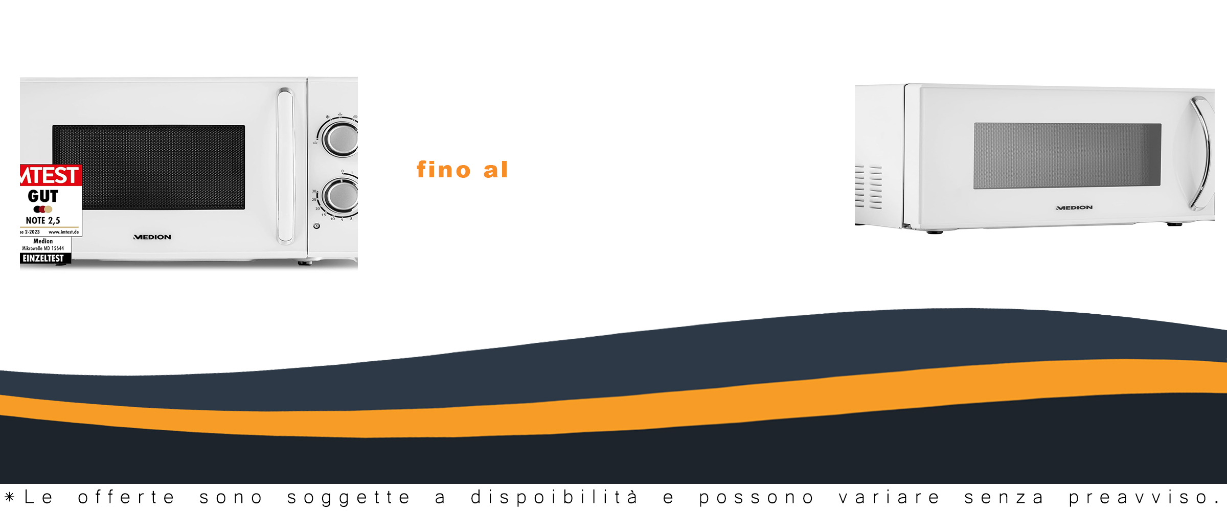 Forno a microonde MEDION MD 15644 con capacità di 17 litri e 700 watt di potenza, design bianco elegante