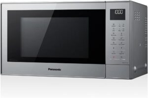 Panasonic NN-CT57 Microonde Combinato 27L 1000W Argento, perfetto per cucinare e riscaldare velocemente