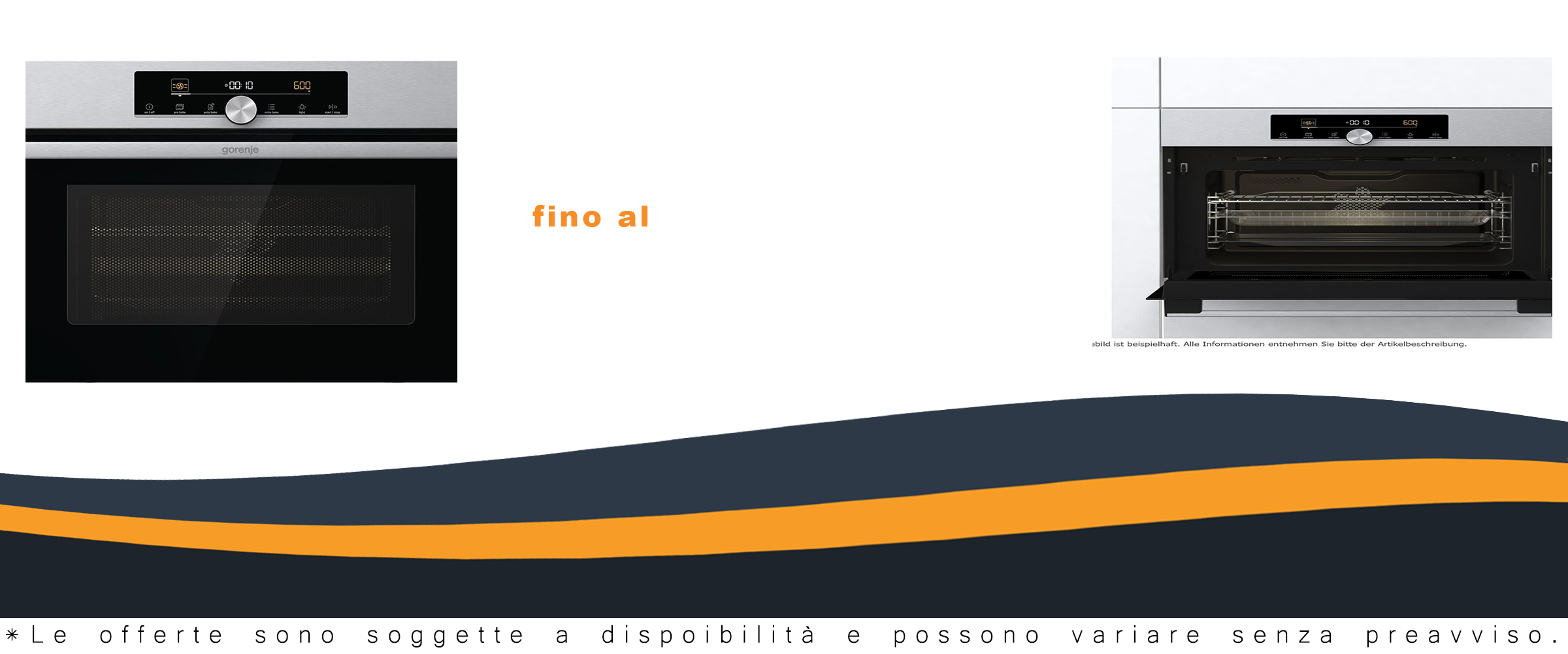Gorenje BCM4547A10X Forno Compatto con Funzione Microonde in Acciaio INOX  