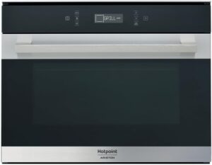 Microonde Hotpoint MP 776 IX HA, 900 W, 40 Litri, Metallo, Nero, ideale per cucinare velocemente e con stile