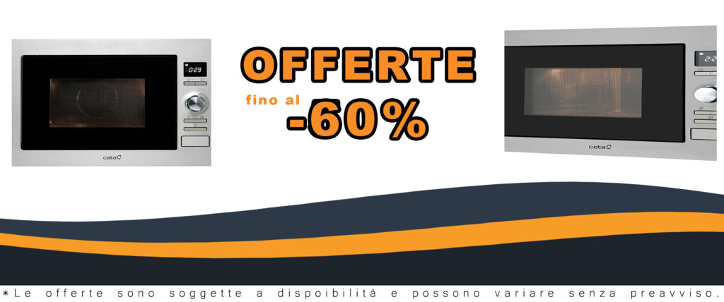 Microonde CATA MC 25 D ENC in acciaio inox da incasso, con 8 menu automatici e funzione grill da 1000W, perfetto per ogni cucina moderna.